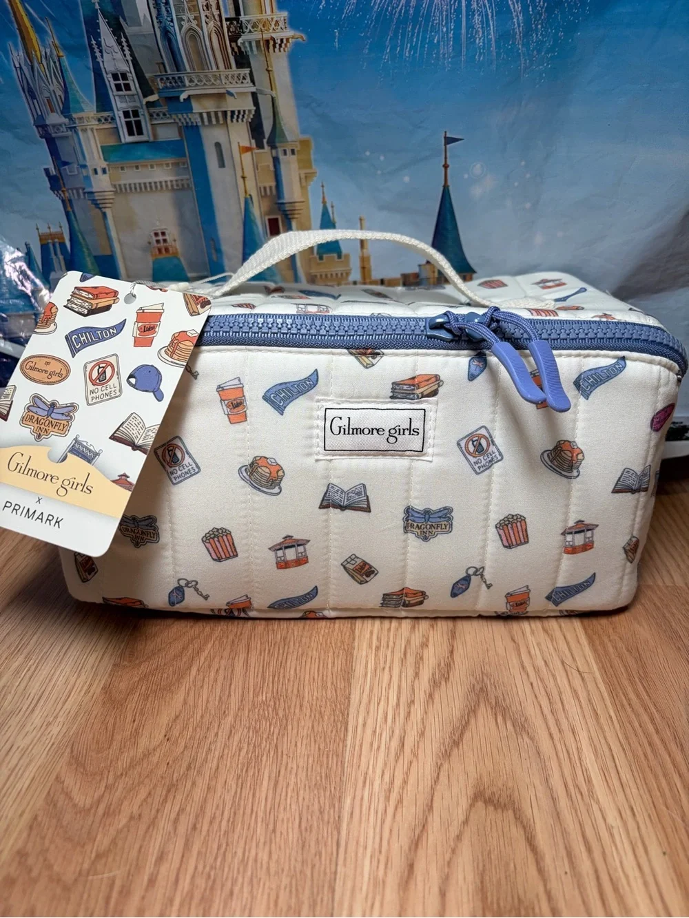 Gilmore Girls Zip Up Makeup Travel Cosmetic Bag w Interior Pouch Primark NEW